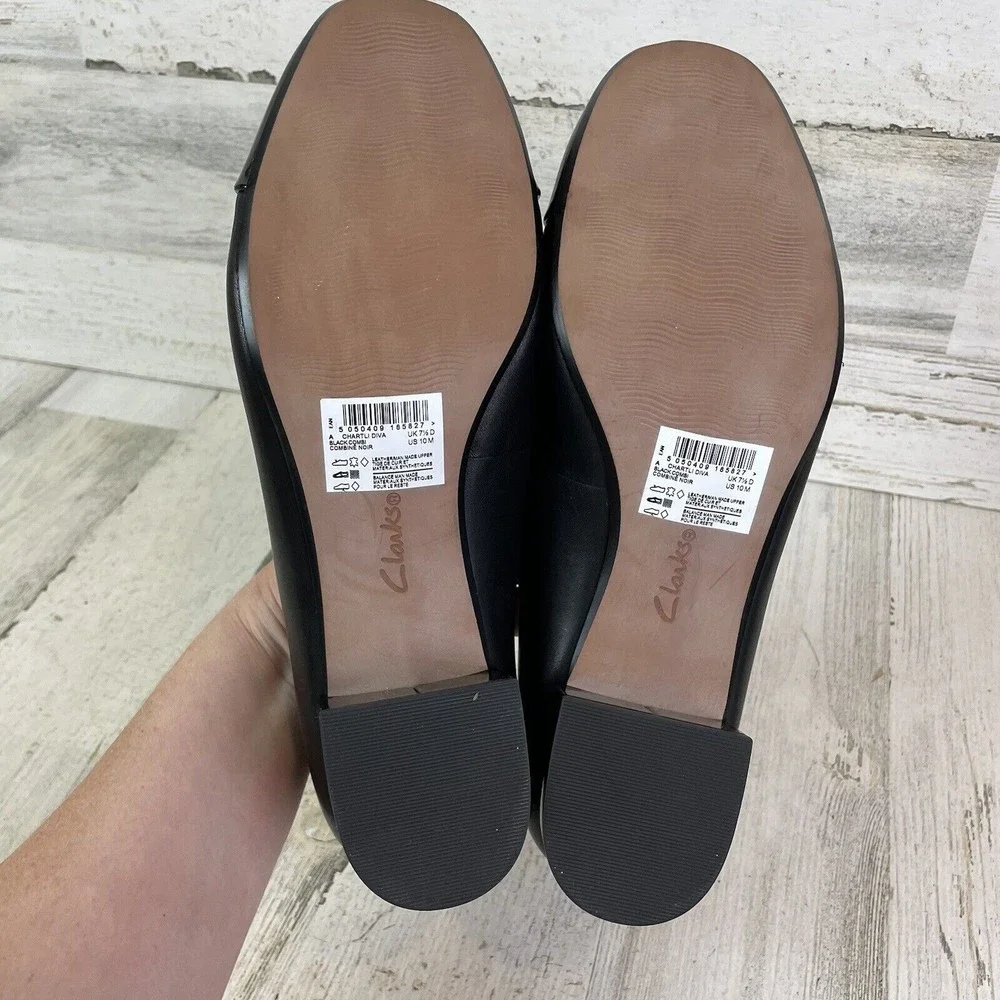 New- Clarks Marilyn Sara Black Pumps Cap Toe Size 10 (7126513) - Picture 6 of 8